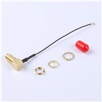 Kinghelm SMA Female to Fourth-Generation IPEX RG081 Black Cable--KH-SMAKW-IPEX4-RG0.81-B80